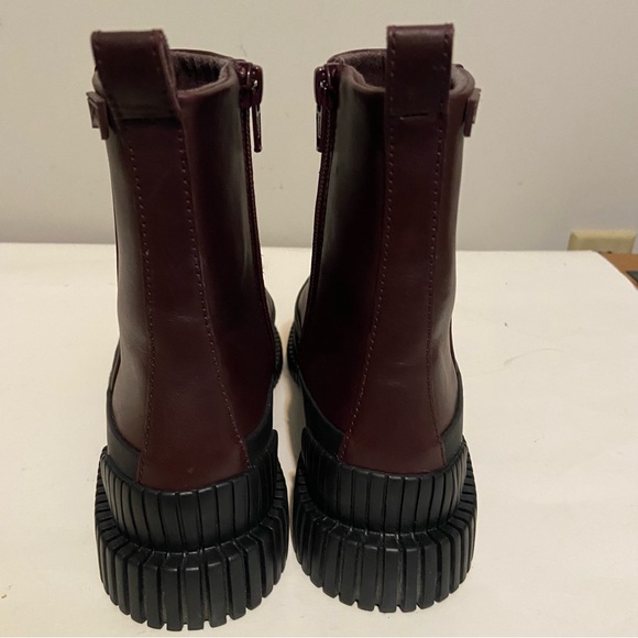 Camper Boots Womens Size 37 Pix Chelsea Brown/Red Zip Lightweight Shoes - Picture 8 of 12